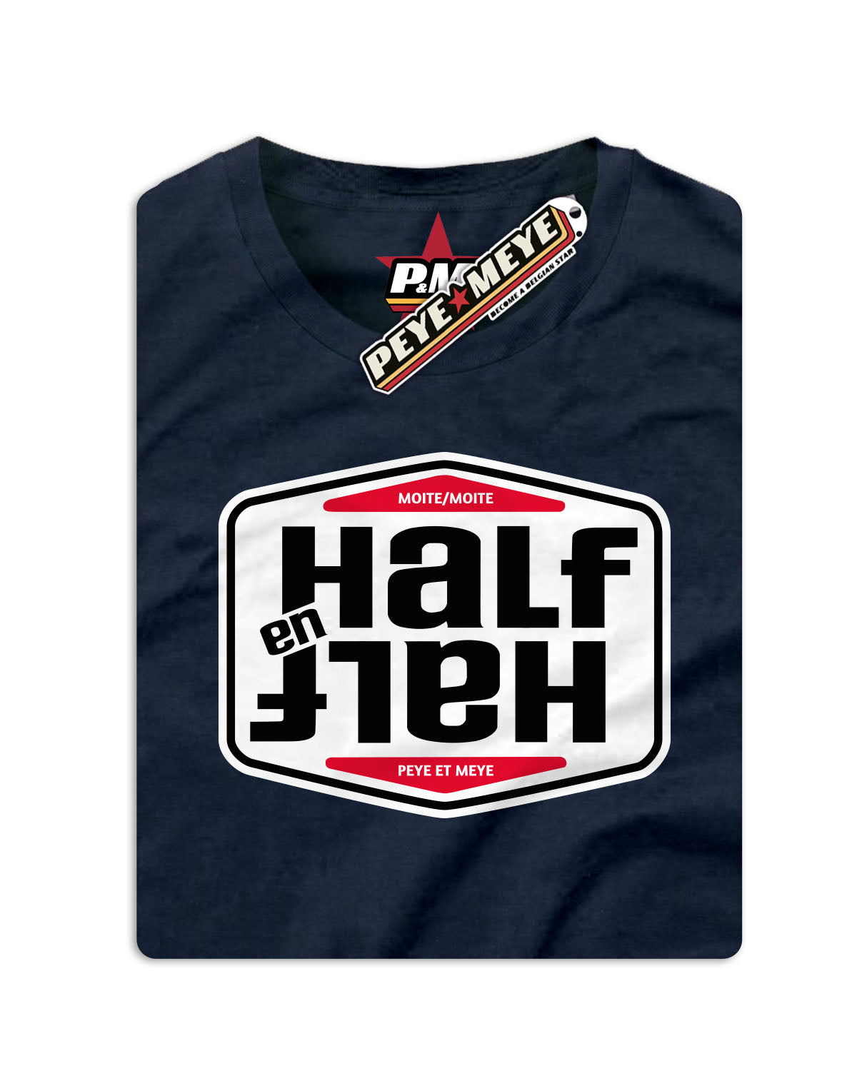 T-Shirt Unisexe "Half en Half"