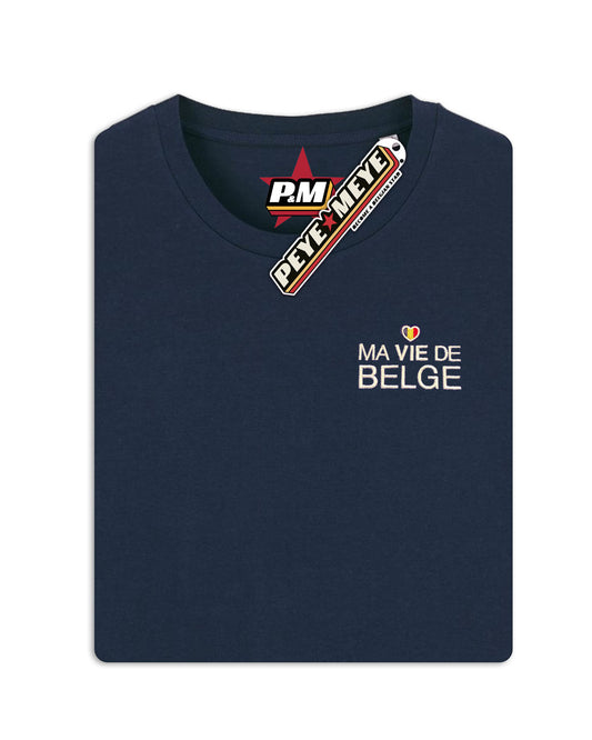 T-Shirt Unisexe "Ma Vie de Belge" brodé