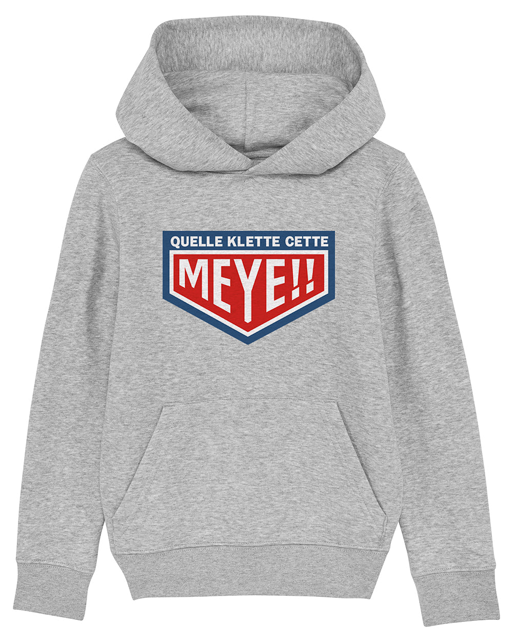 Sweatshirt enfant avec capuche "Quelle Klette cette Meye"