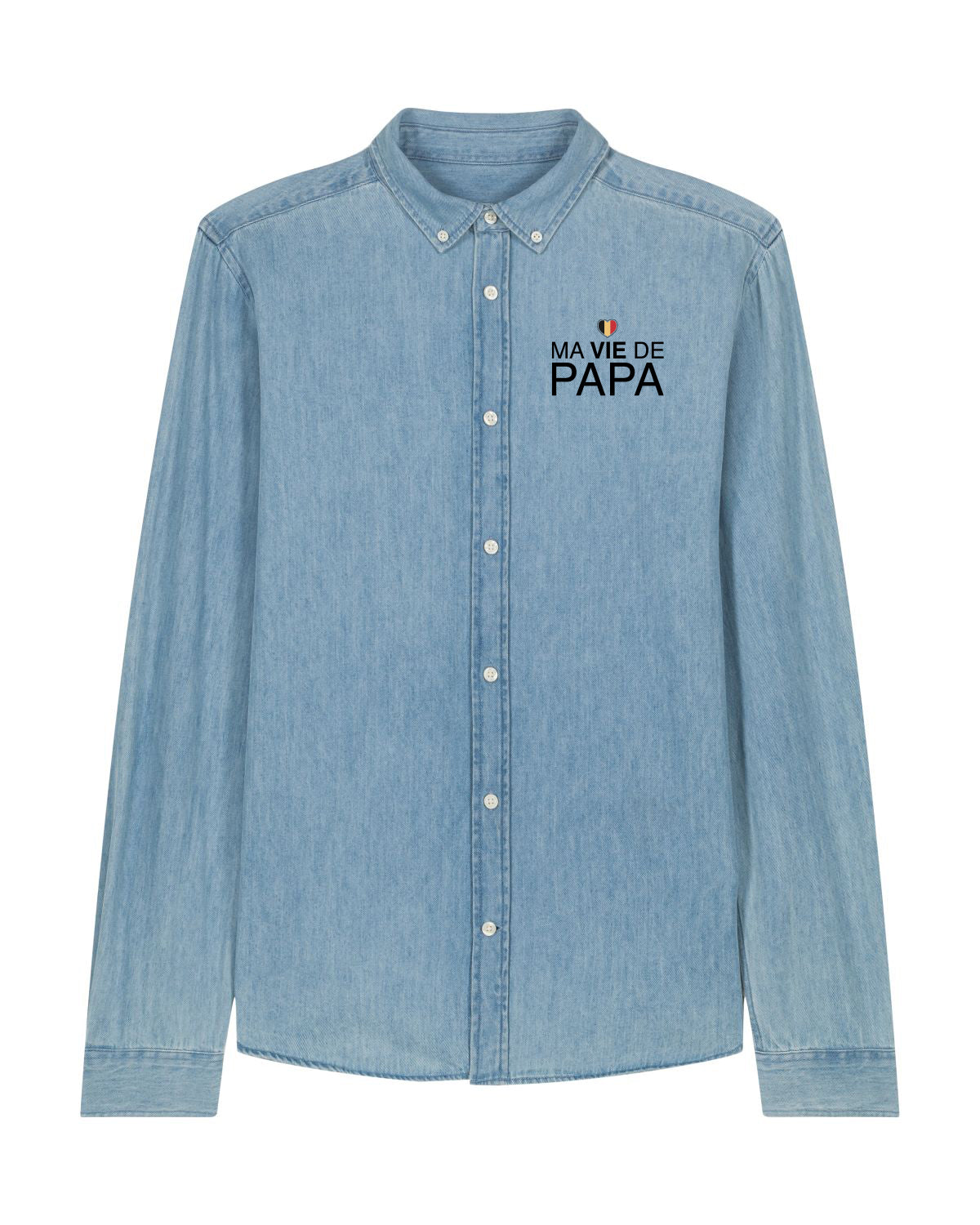 Chemise homme Denim "Ma Vie de Papa"