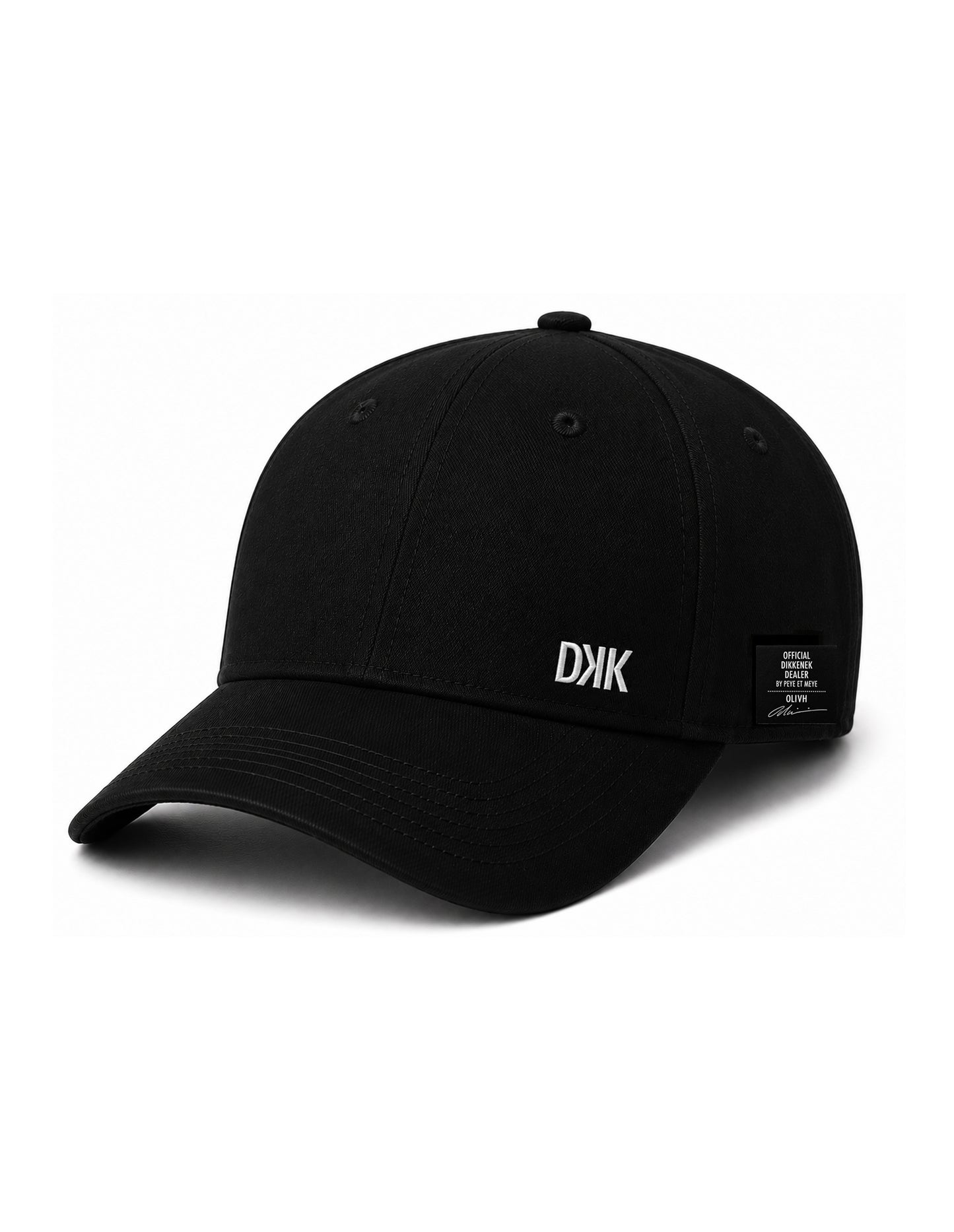 Casquette en coton noir DKK brodé