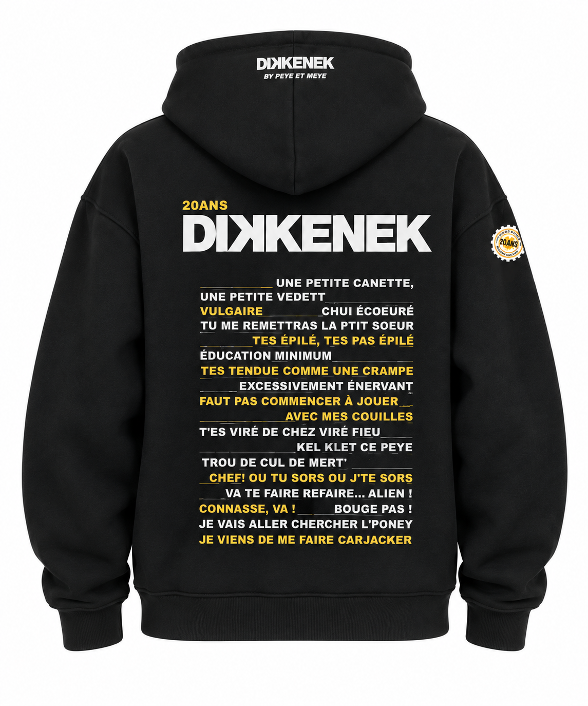 Sweatshirt Unisexe Dikkenek – Oversized
