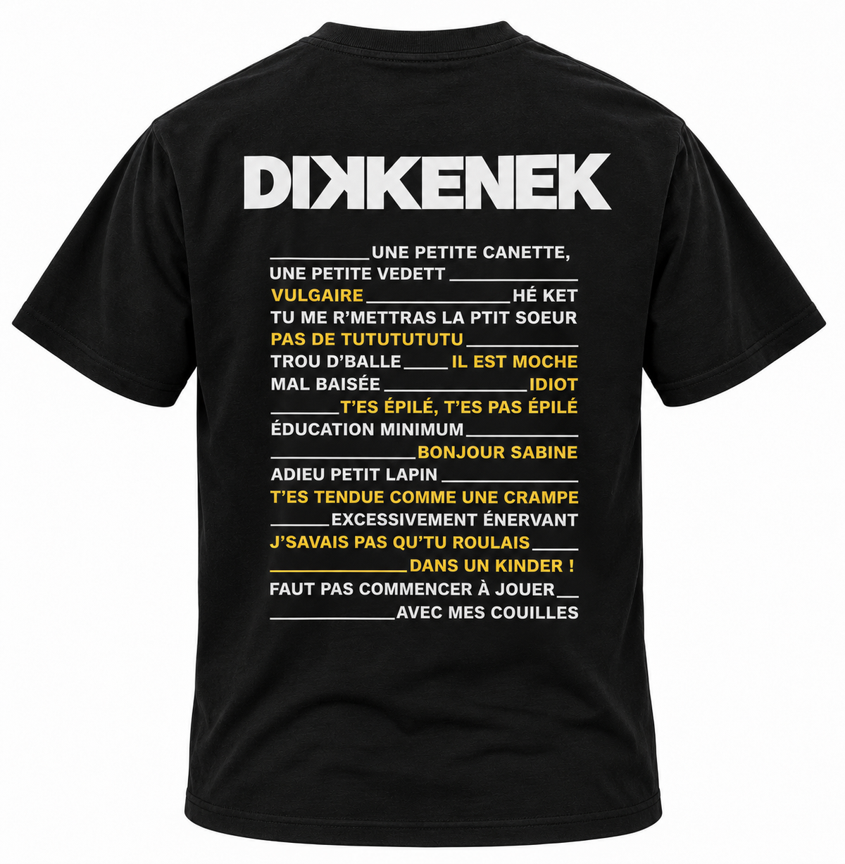 PRÉ-COMMANDE : T-Shirt Unisexe Dikkenek