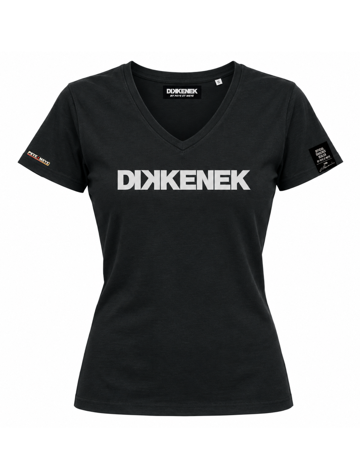 T-Shirt Femme Col V Dikkenek
