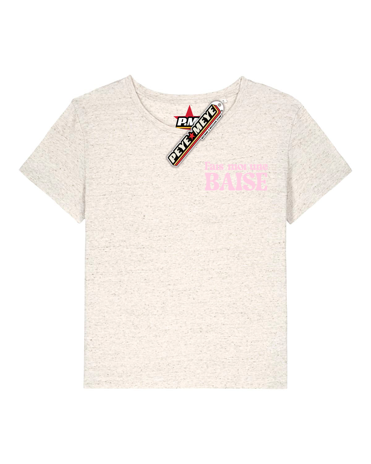 T-Shirt Femme Col Rond échancré "Fais-moi une Baise"