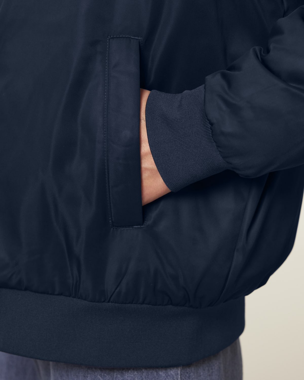 Veste Bomber Bleu Marine "Vollegaz" brodée