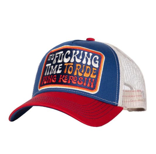 Casquette de camionneur «It's Fucking Time to Ride»