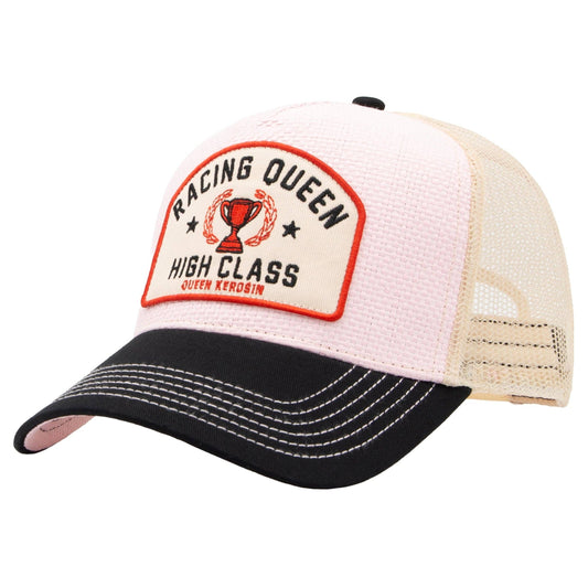 Casquette de camionneur 'Reine de la course' en rose