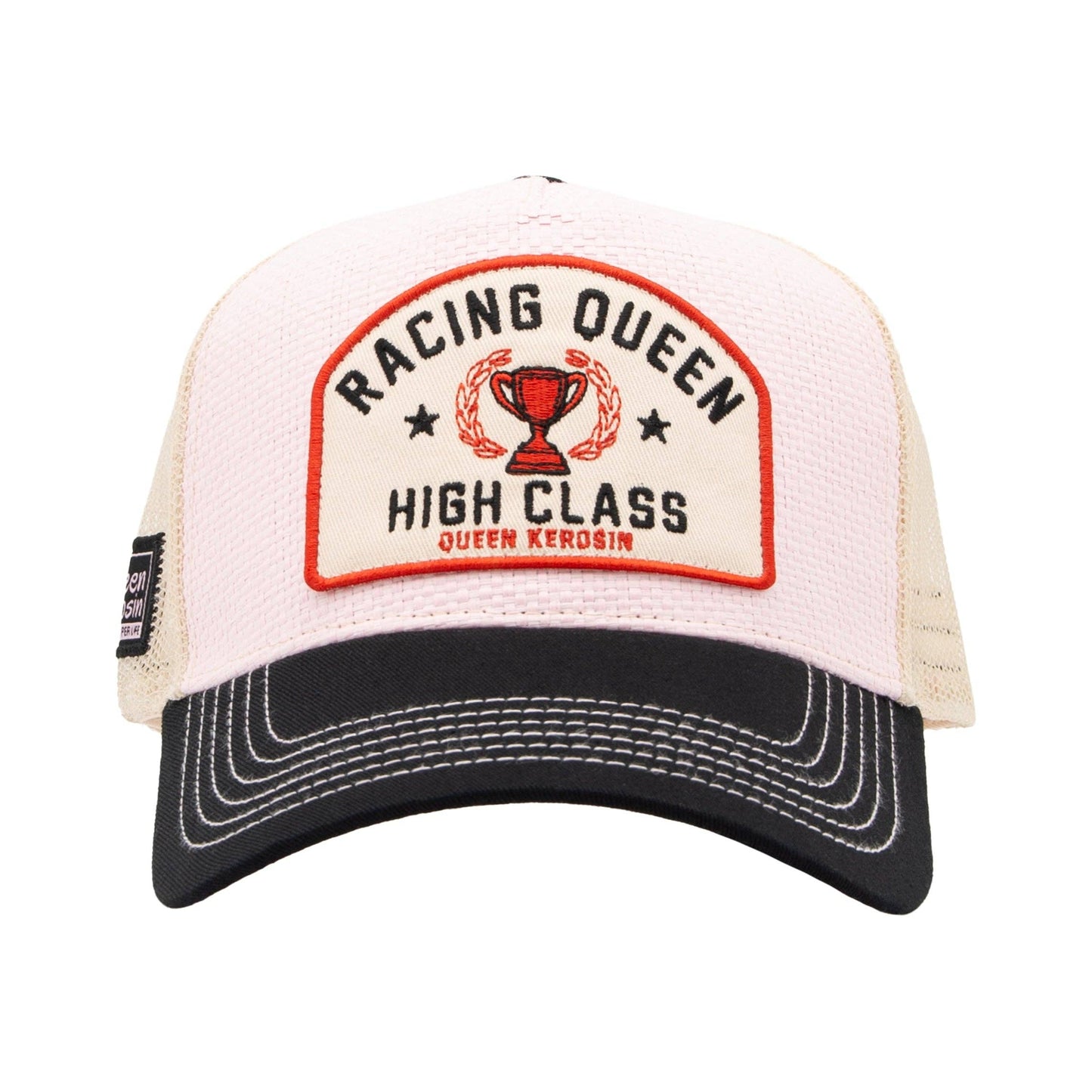 Casquette de camionneur 'Reine de la course' en rose