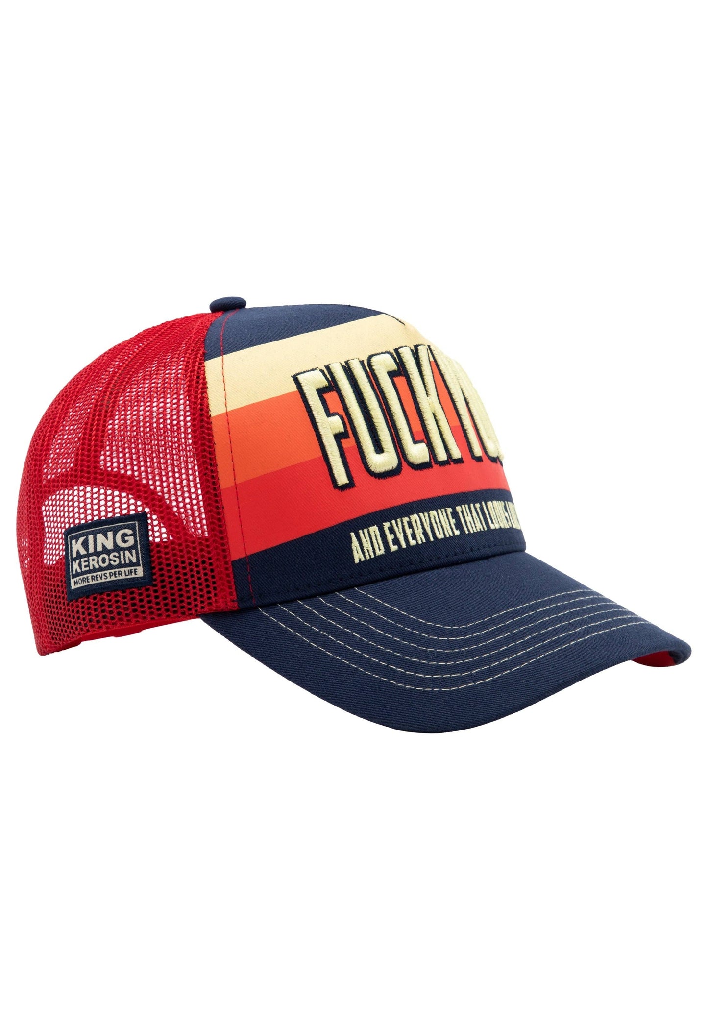 Casquette Trucker 'Fuck You' en Multicolore