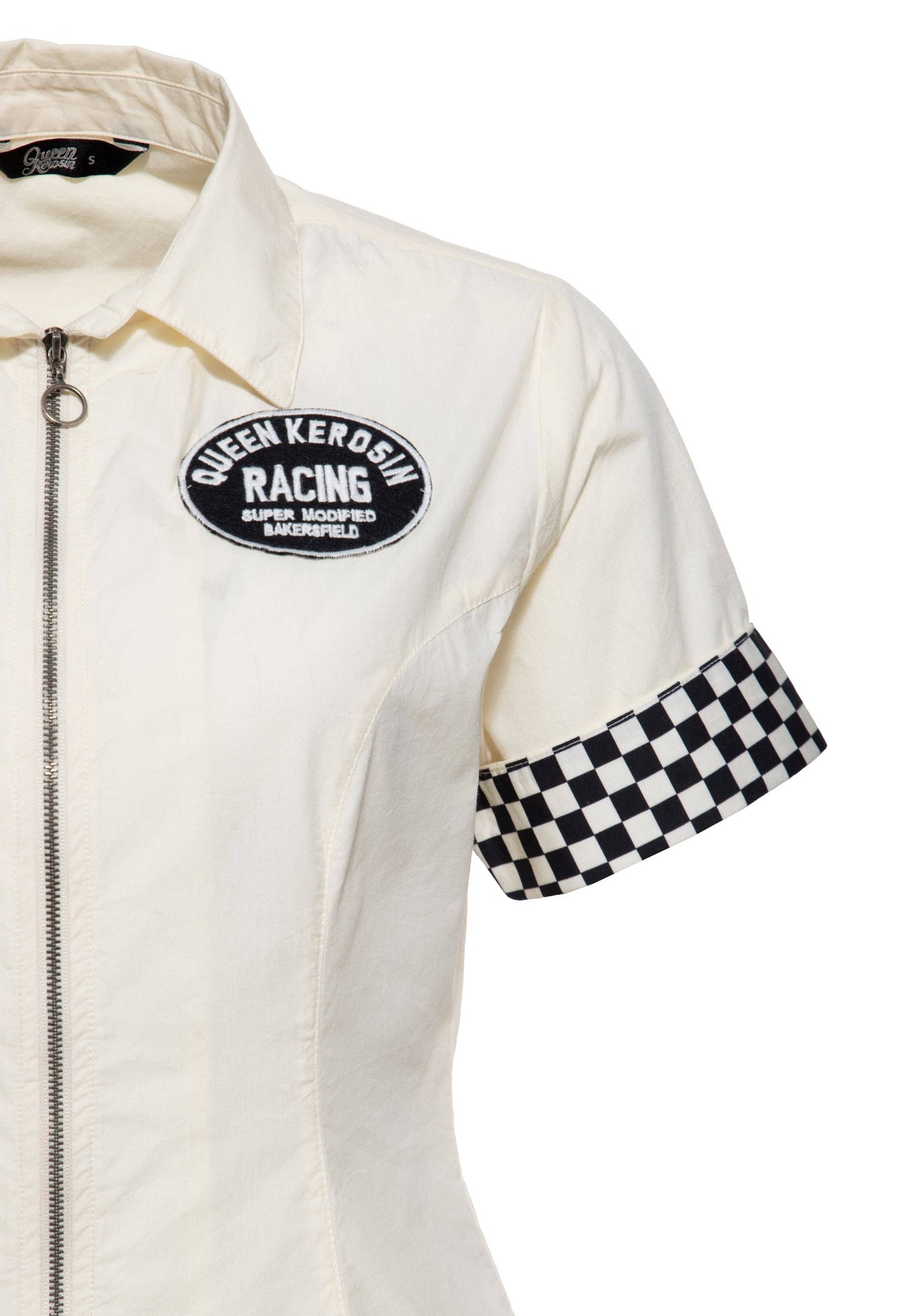 Blouse 'Racing Super Modified' en blanc cassé